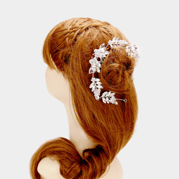 bridal headpiece for bun